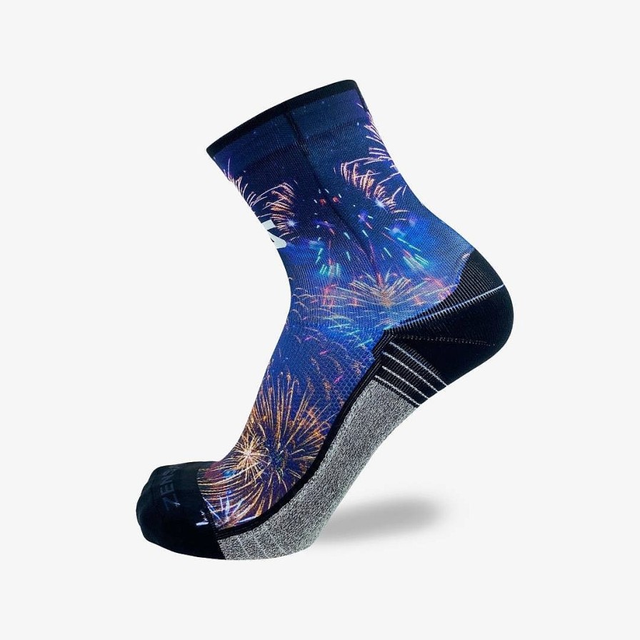 Limited Edition Zensah | Fireworks Socks (Mini-Crew) Navy