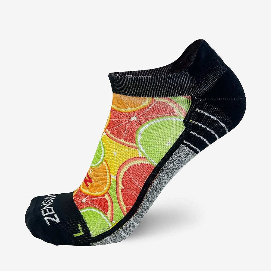 Limited Edition Zensah | Citrus Running Socks (No Show) Multi