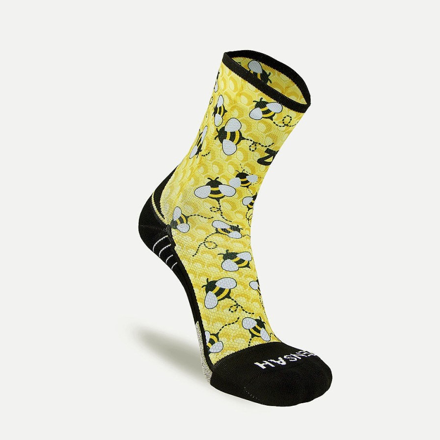 Limited Edition Zensah | Bumblebees Socks (Mini Crew) Yellow