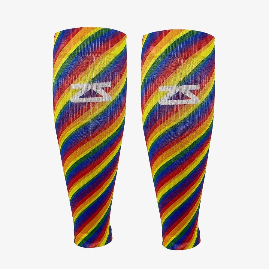 Limited Edition Zensah | Rainbow Flag Compression Leg Sleeves Multi