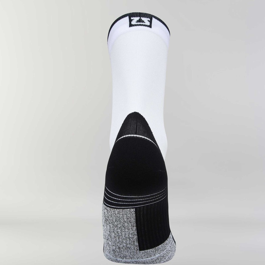 Women Zensah Compression Socks | Recycled Shakeout Socks (Mini Crew) White