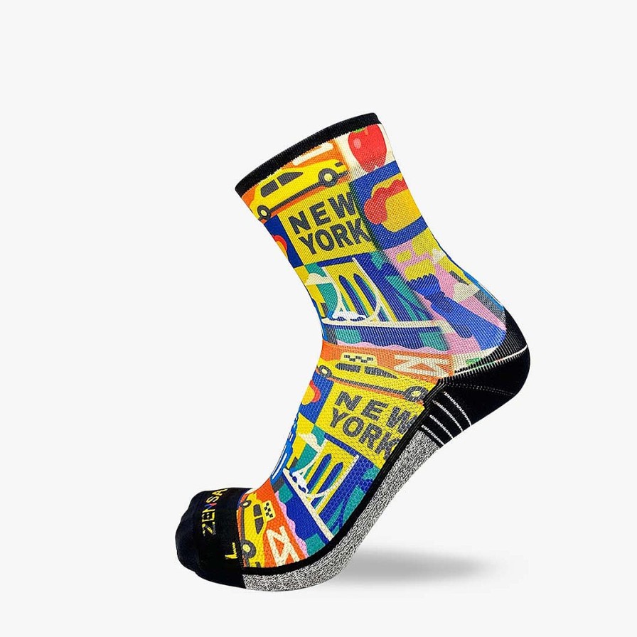 Limited Edition Zensah | New York Blocks Socks (Mini-Crew) Multi