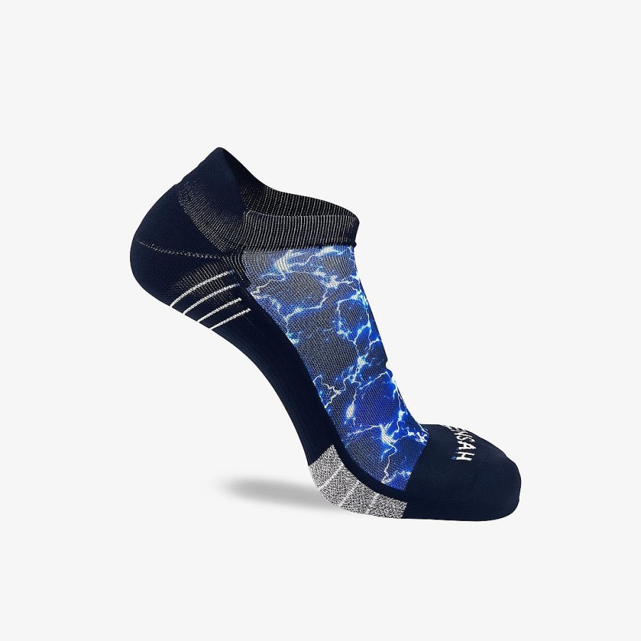 Limited Edition Zensah | Lightning Running Socks (No Show) Navy