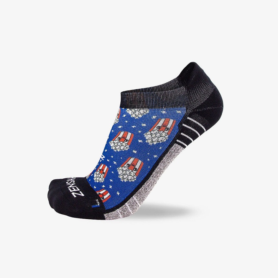 Men Zensah | Popcorn Socks (No Show) Navy