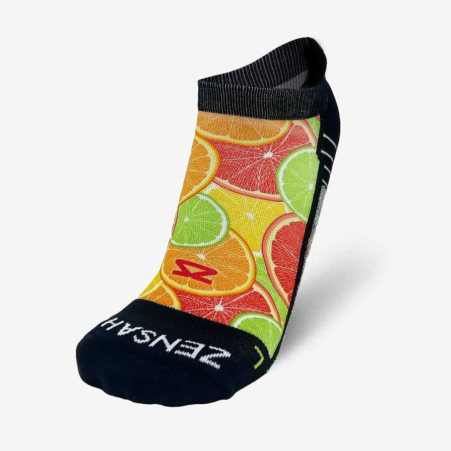 Men Zensah | Citrus Running Socks (No Show) Multi