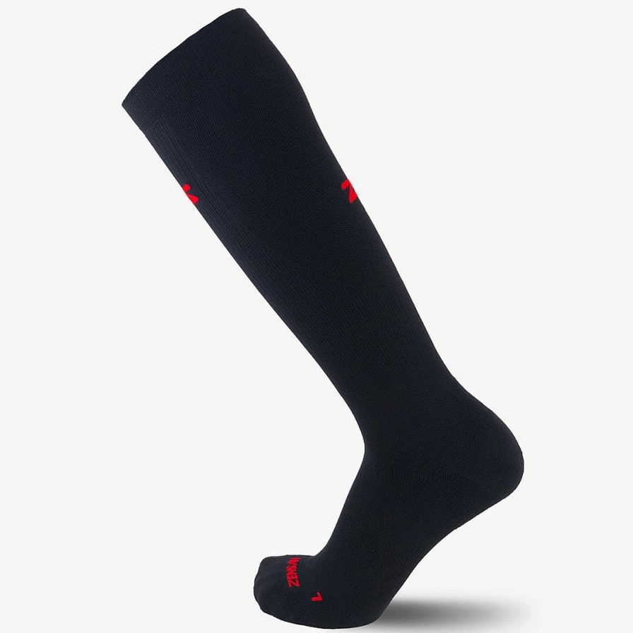 Women Zensah Base Layer & Recovery | Infrared Compression Socks Black/Infrared