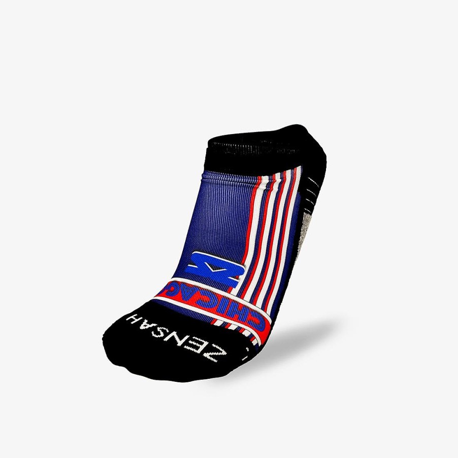 Limited Edition Zensah | Old School Chicago Running Socks (No Show) Navy