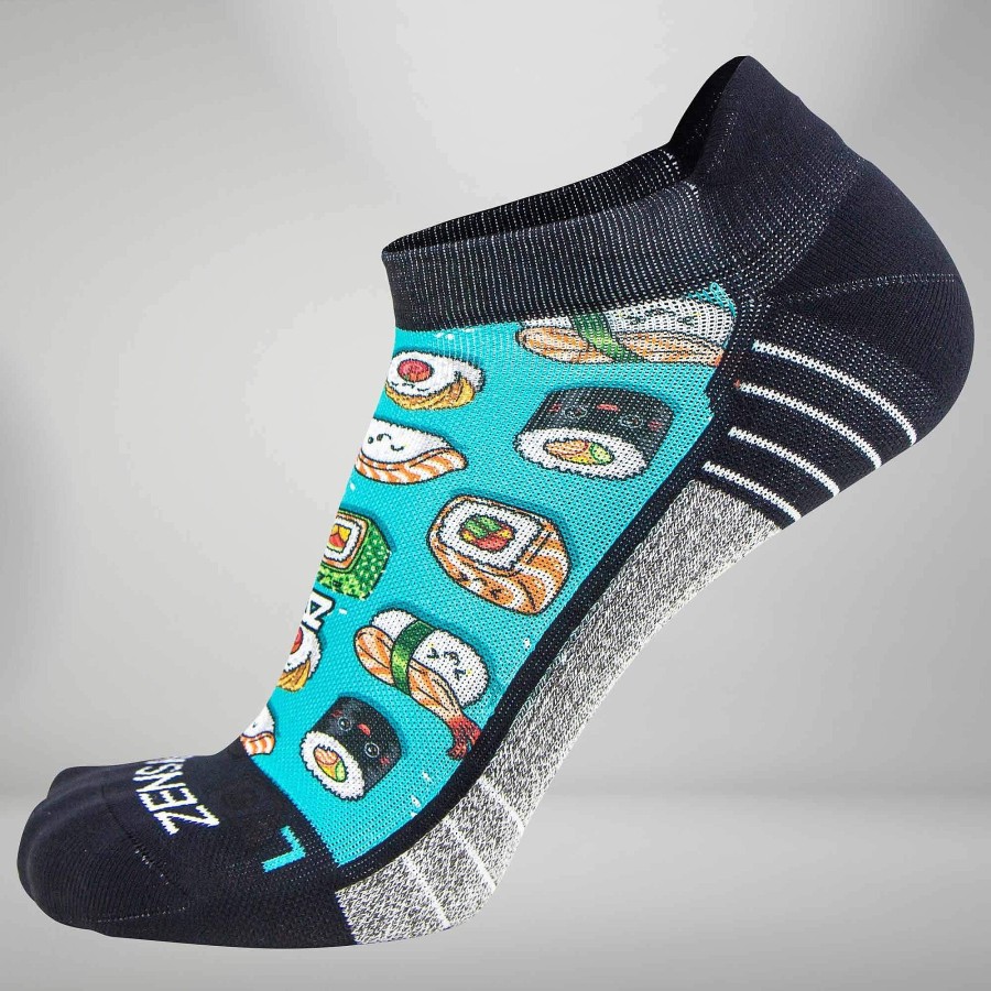 Men Zensah | Sushi Socks (No Show) Teal