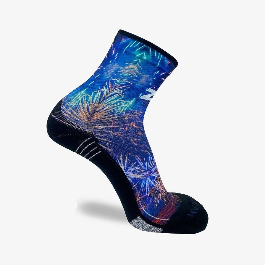 Limited Edition Zensah | Fireworks Socks (Mini-Crew) Navy