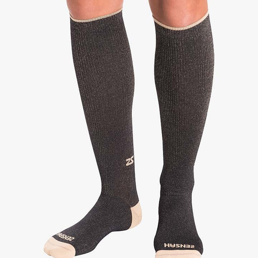 Men Zensah | Copper Compression Socks Black