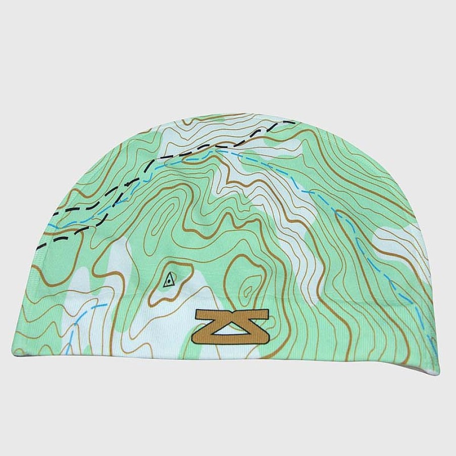 Women Zensah Accessories | Topography Skull Cap Beanie Green