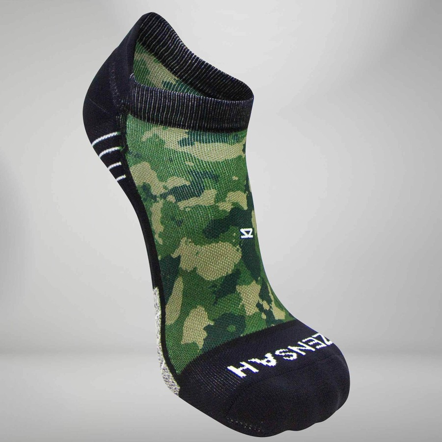 Limited Edition Zensah | Camo Socks (No Show) Army Green