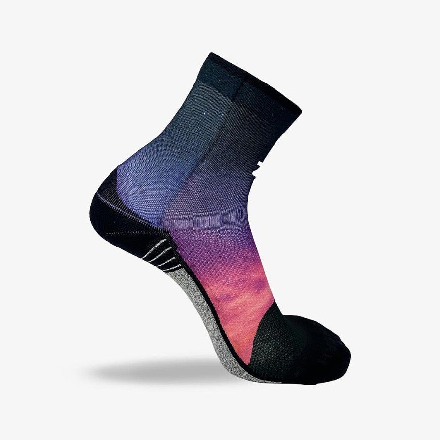 Men Zensah | Night Sky Socks (Mini-Crew) Pink/Purple