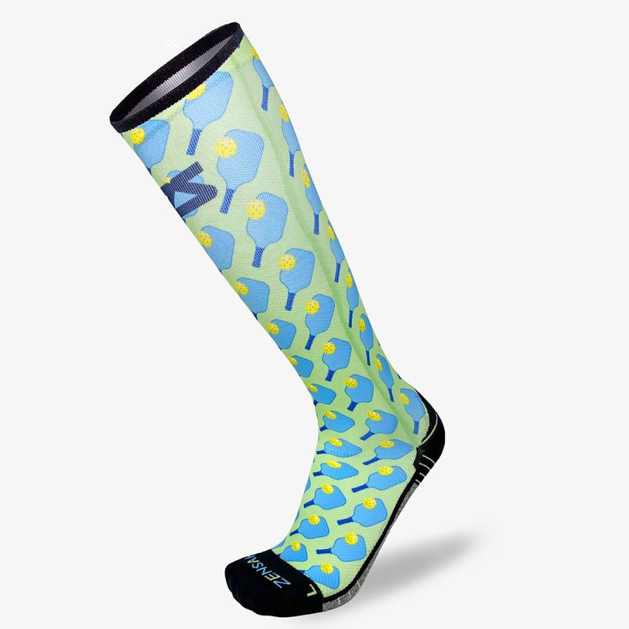 Men Zensah | Pickleball Compression Socks (Knee-High) Mint