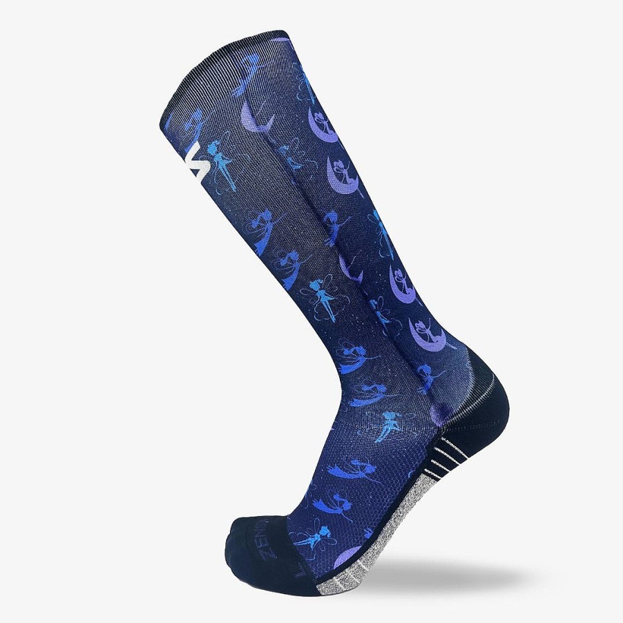 Limited Edition Zensah | Fairy Princesses Compression Socks (Knee-High) Navy