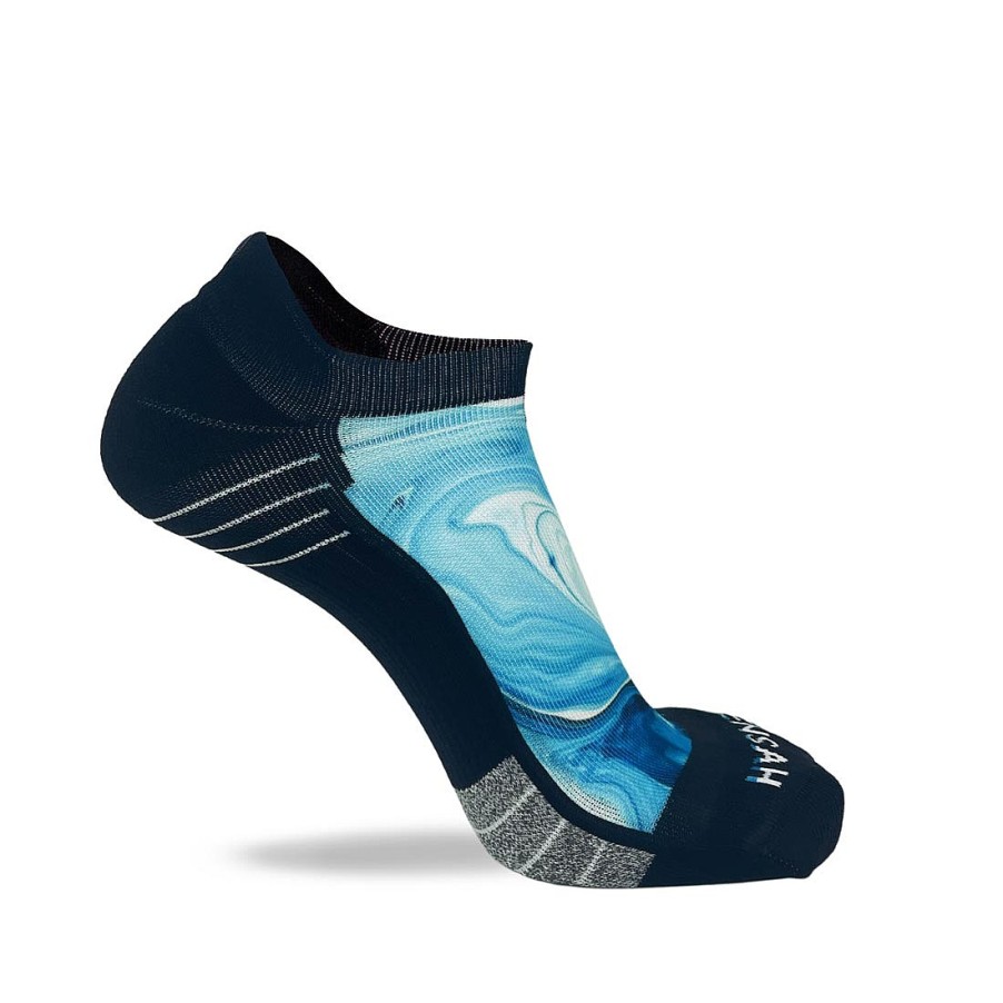 Men Zensah | 2023 Zs Ambassador Running Socks (No Show) Blues