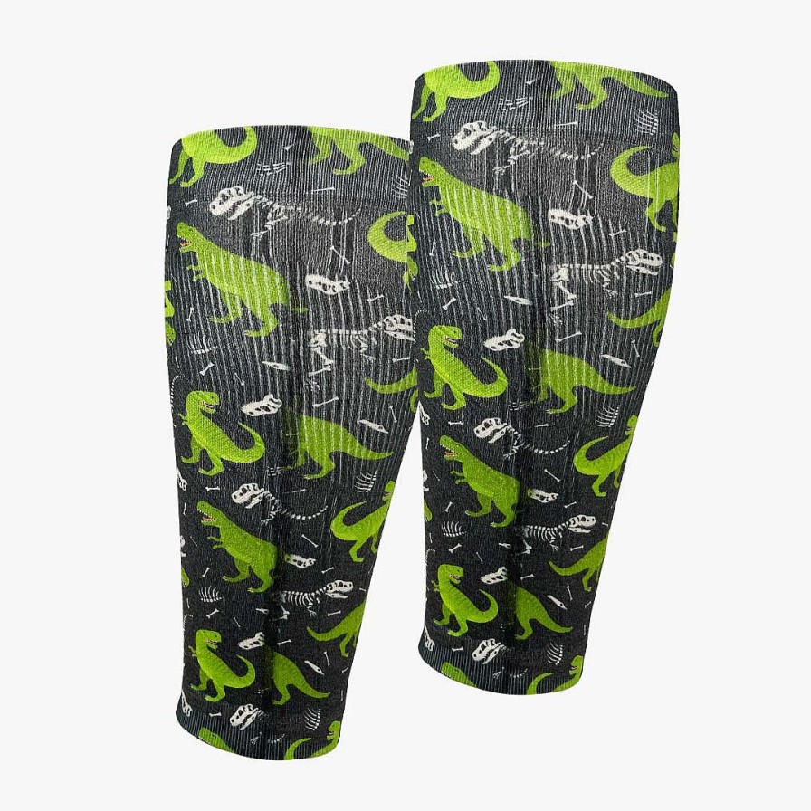 Limited Edition Zensah | T-Rex Compression Leg Sleeves Charcoal