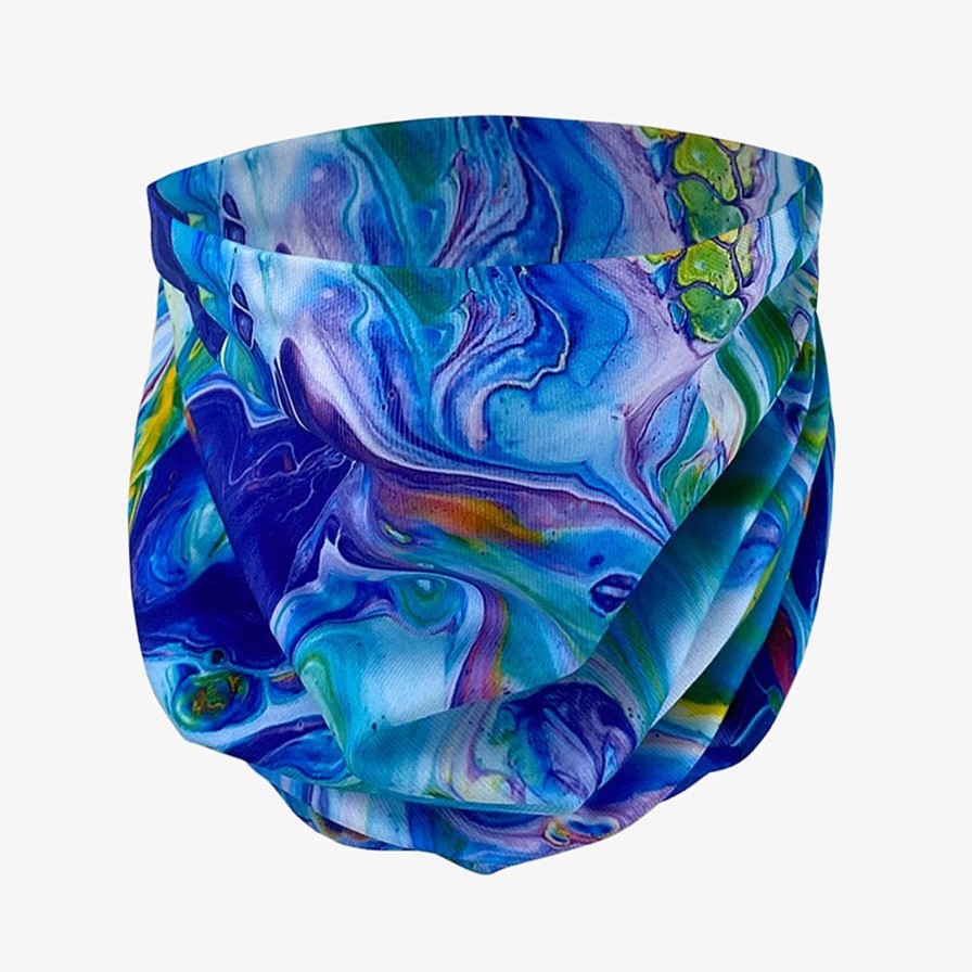 Women Zensah Accessories | Fluid Art Use Neck Gaiter & Headwear Multi