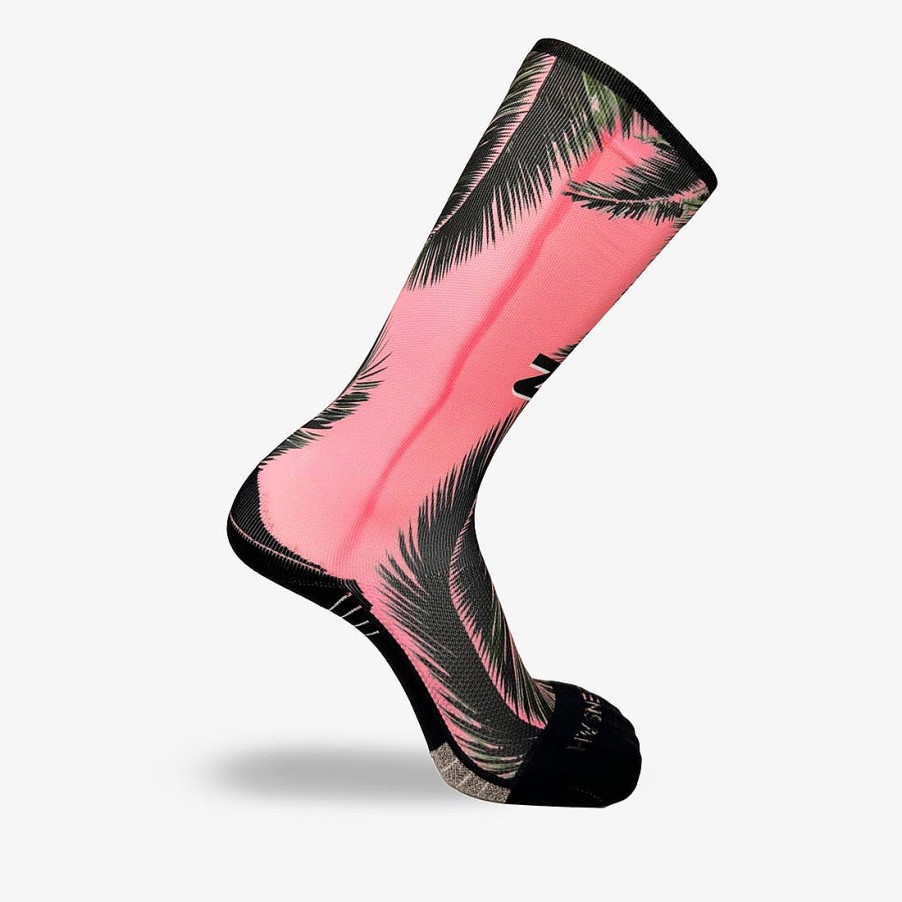 Men Zensah | Jungle Miami Compression Socks (Knee-High) Rosy