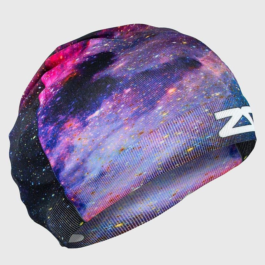 Women Zensah Accessories | Nebula Skull Cap Beanie Black/Purple