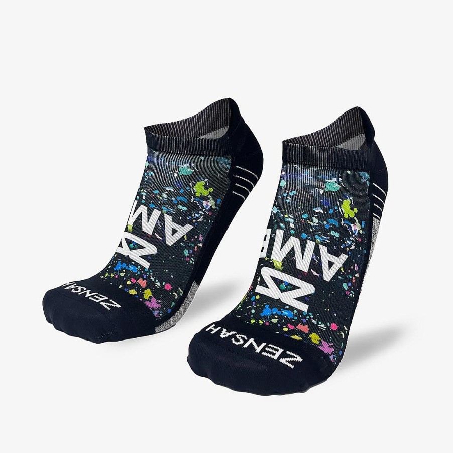 Men Zensah | 2024 Artistic Ambassador Running Socks (No Show) Multi