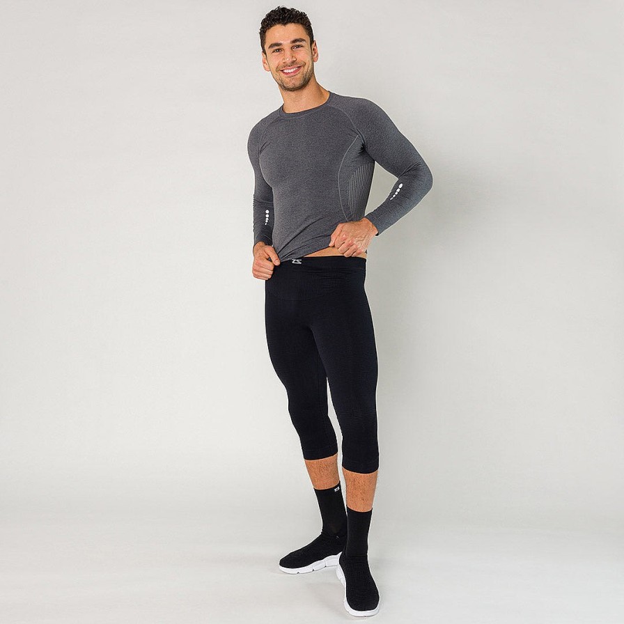 Sports Medicine Zensah | Ultra Compression Men'S 3/4 Recovery Leggings Black