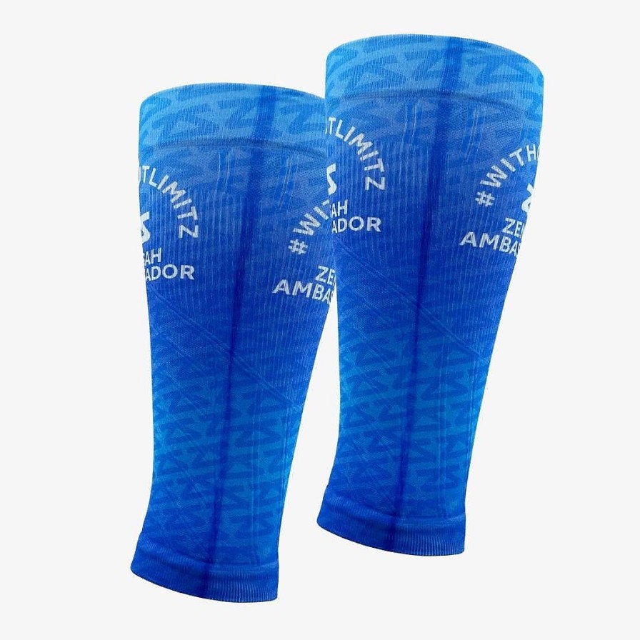 Men Zensah | 2022 Zs Ambassador Compression Leg Sleeves Blues