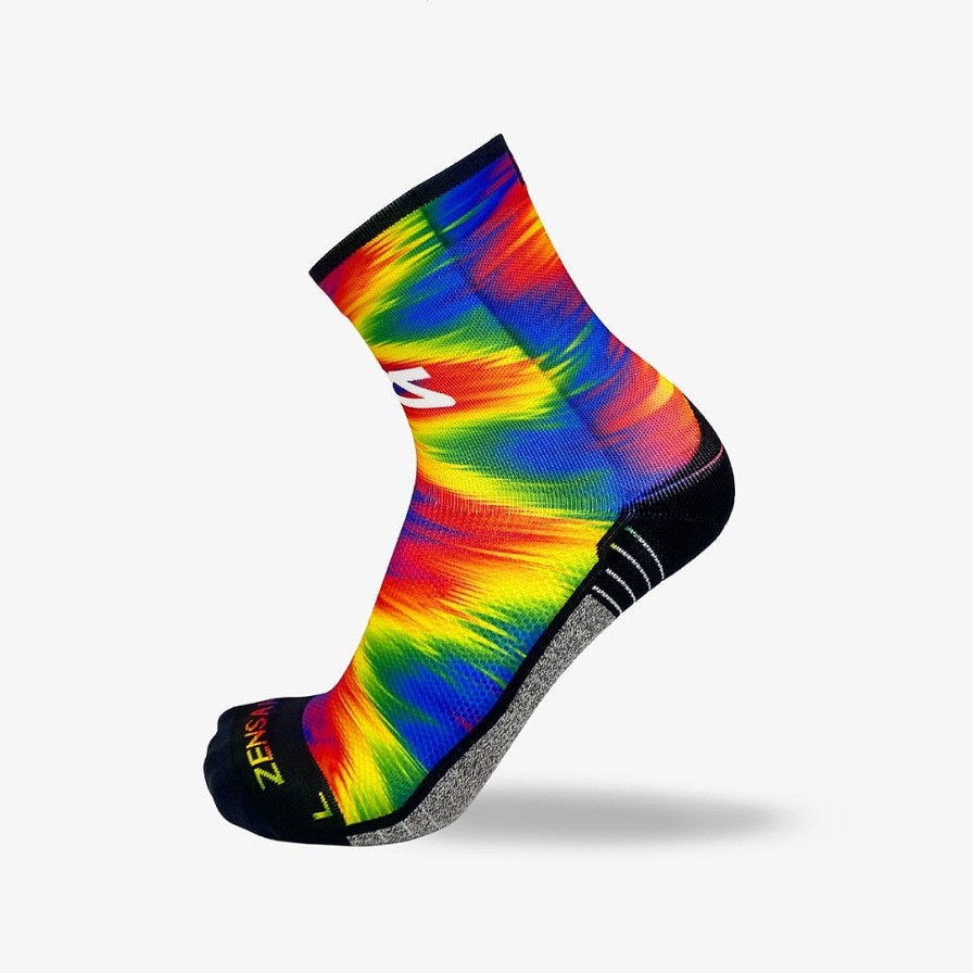 Men Zensah | Rainbow Gradient Socks (Mini-Crew) Multi