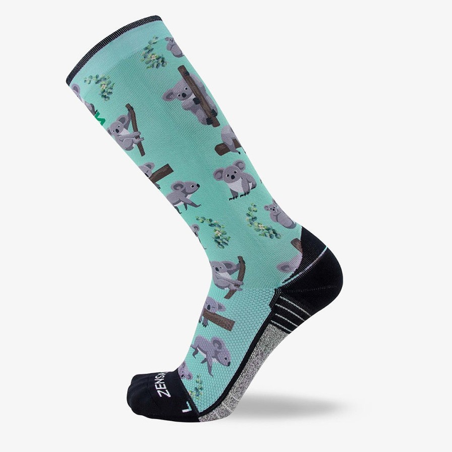 Limited Edition Zensah | Koala Compression Socks (Knee-High) Mint