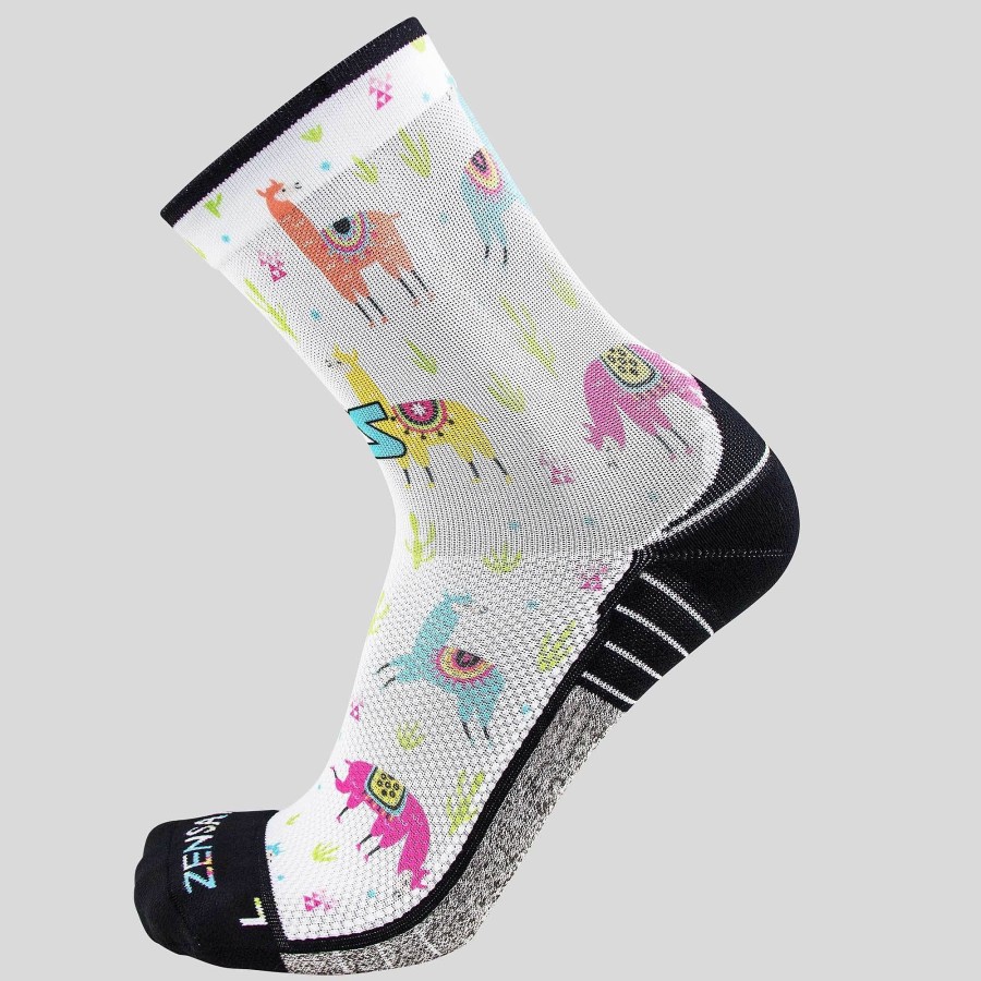 Limited Edition Zensah | Llamas Socks (Mini-Crew) Multi