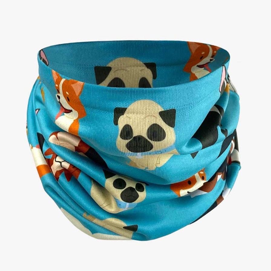 Women Zensah Accessories | Dogs Multi-Use Neck Gaiter & Headwear Teal