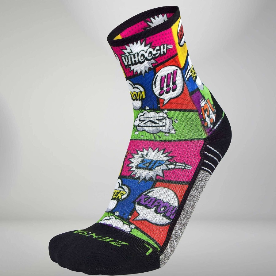 Limited Edition Zensah | Pop Art Socks (Mini Crew) Multi