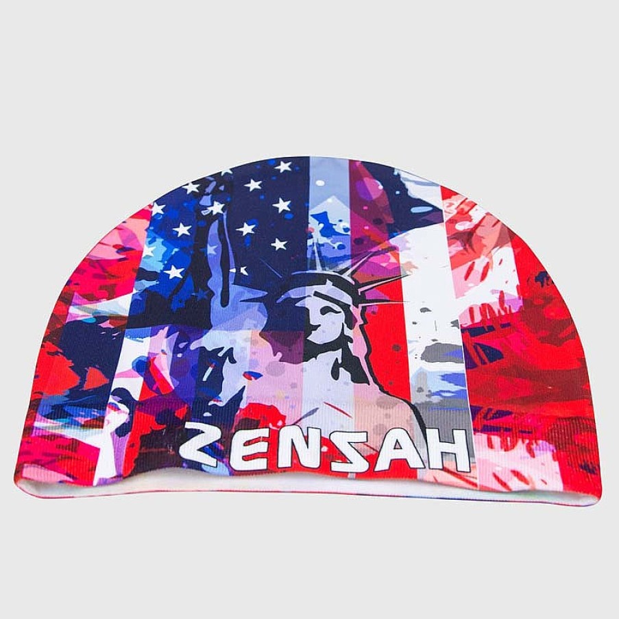 Limited Edition Zensah | Usa Liberty Skull Cap Beanie Red/Blue