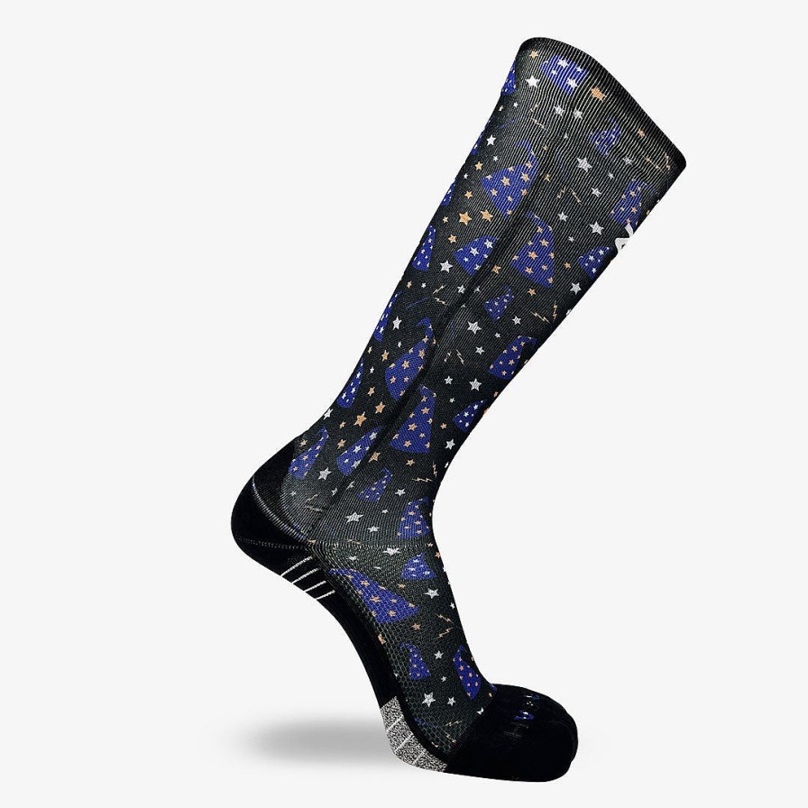 Men Zensah | Wizard Hats Compression Socks (Knee-High) Black