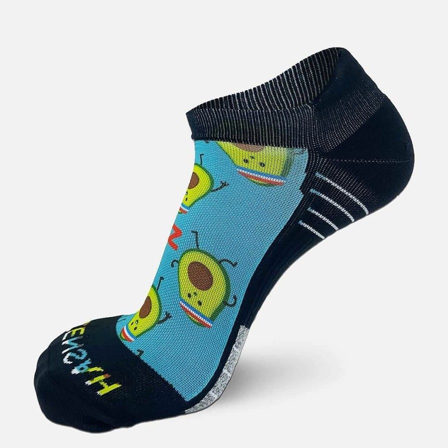 Limited Edition Zensah | Avocardio Running Socks (No Show) Teal