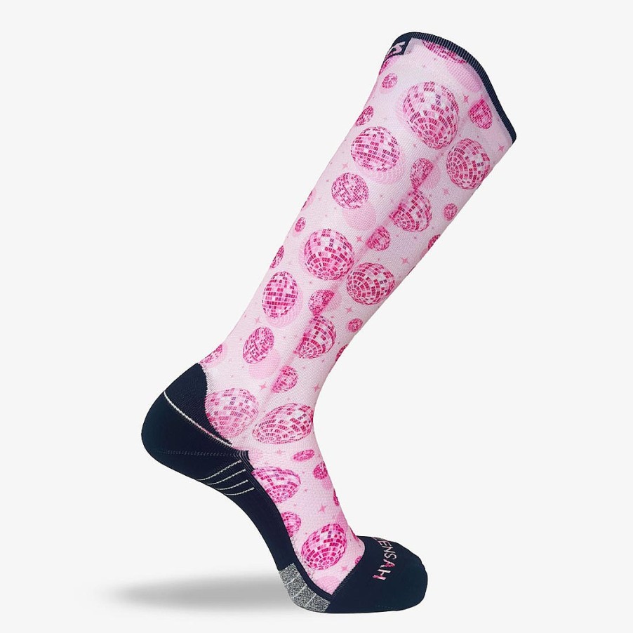 Limited Edition Zensah | Disco Party Compression Socks (Knee-High) Rosy