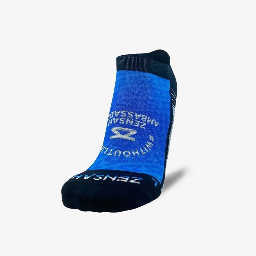 Limited Edition Zensah | 2022 Zs Ambassador Running Socks (No Show) Blues