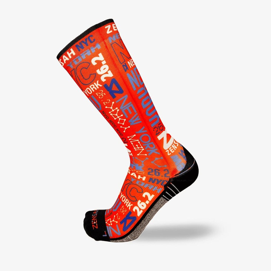 Limited Edition Zensah | Busy New York Compression Socks (Knee-High) Russet Orange