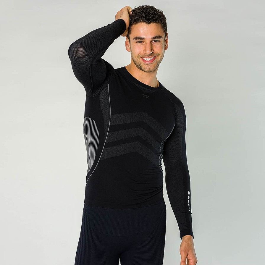 Men Zensah Tops & Bottoms | Bold Compression Long Sleeve Shirt