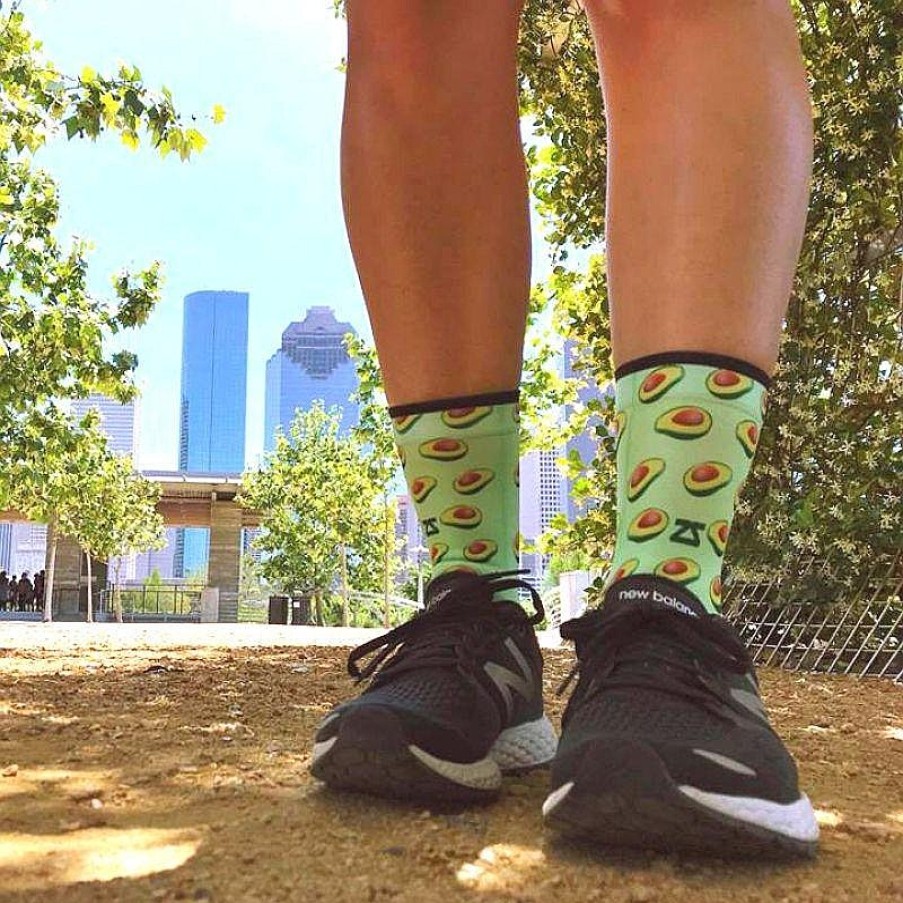 Limited Edition Zensah | Avocado Socks (Mini Crew) Lime Green