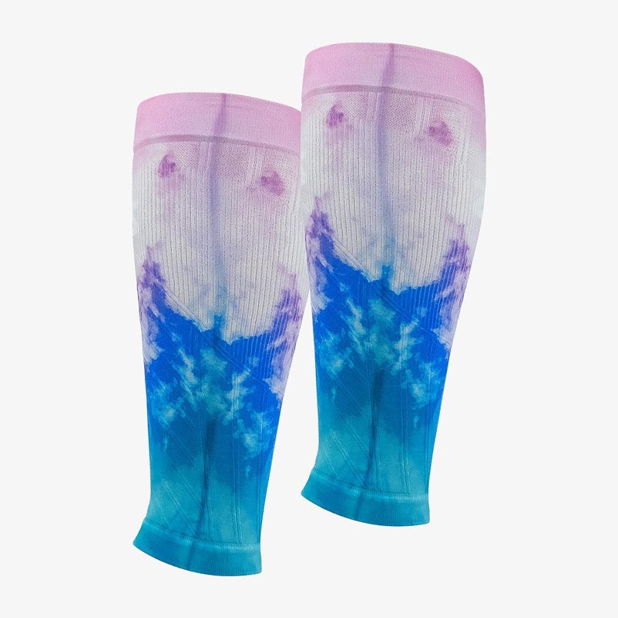 Men Zensah | Colorful Clouds Compression Leg Sleeves Blue/Purple