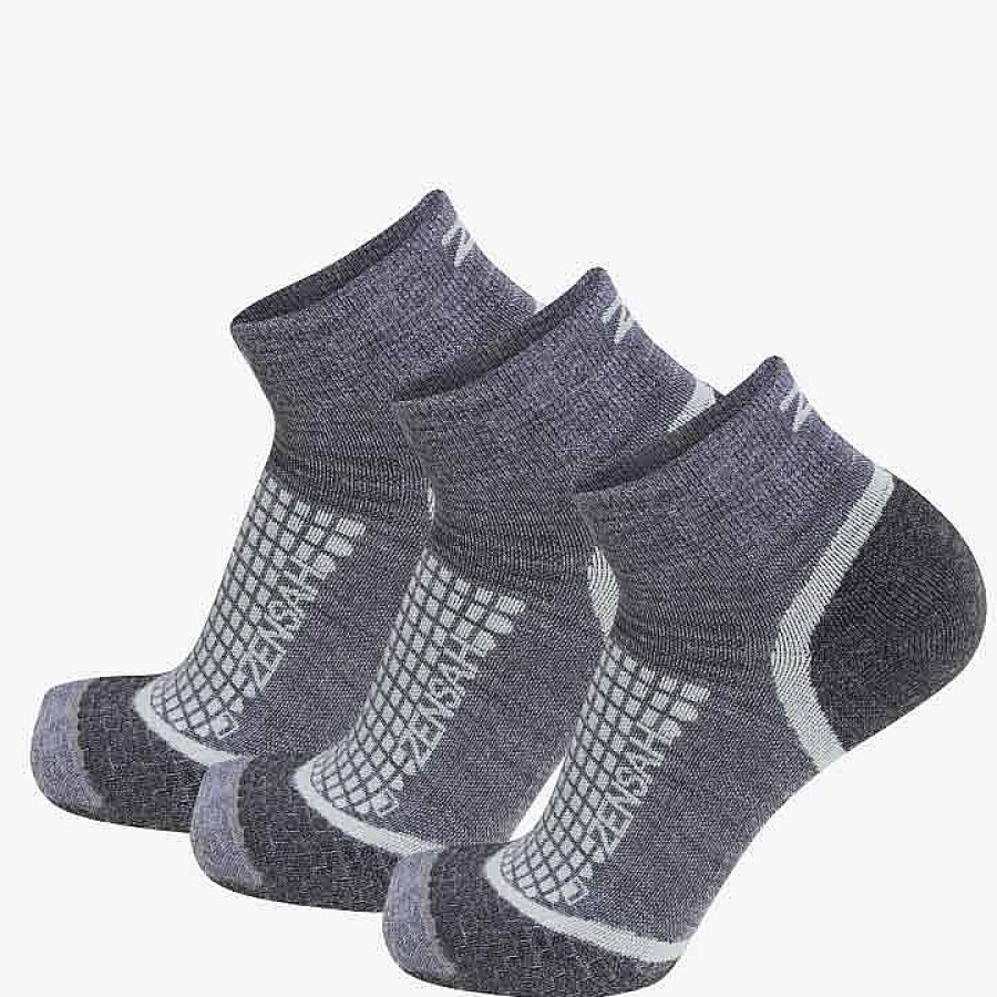 Men Zensah | Grit Running Socks (Quarter)