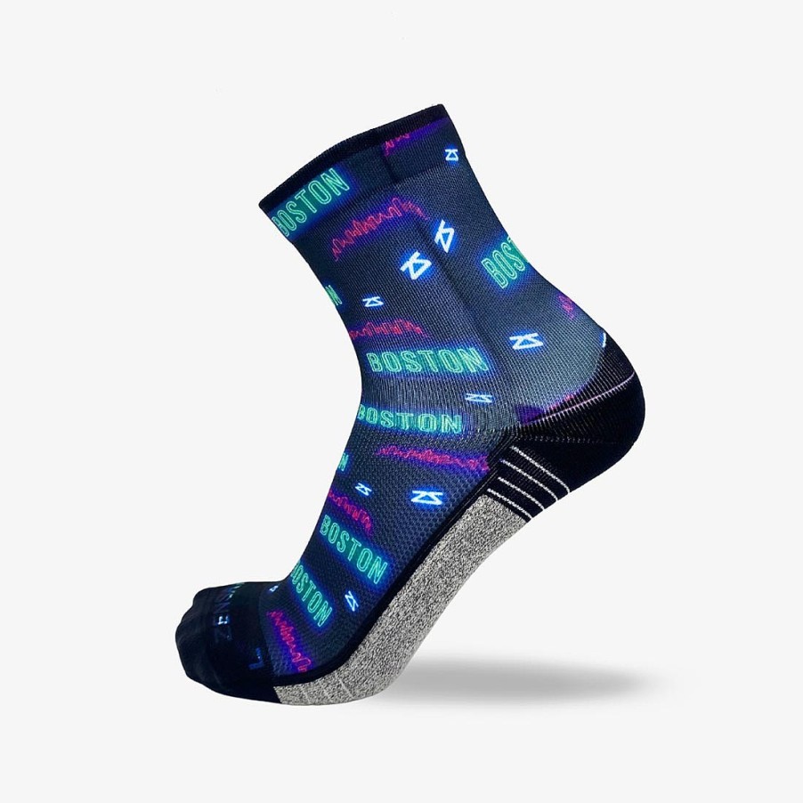 Men Zensah | Socks (Mini-Crew) Neon Boston