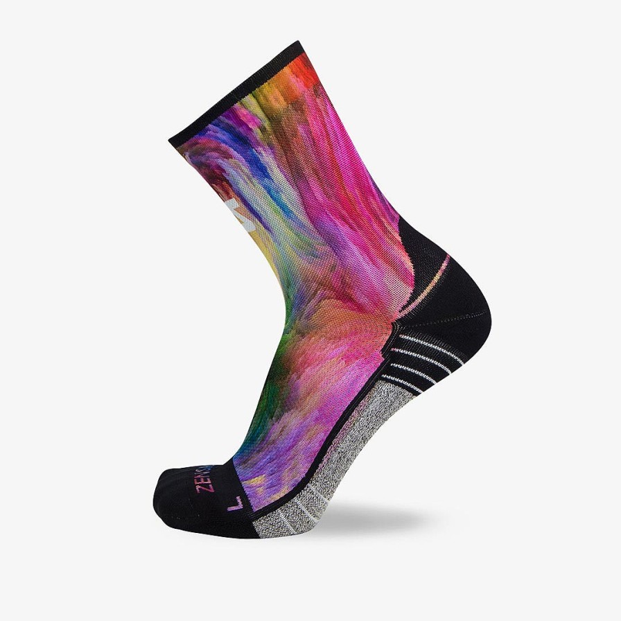 Men Zensah | Color Explosion Socks (Mini-Crew) Multi