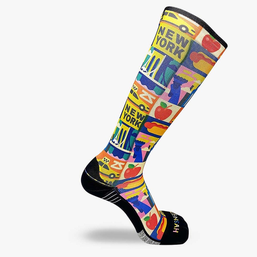 Limited Edition Zensah | New York Blocks Compression Socks (Knee-High) Multi