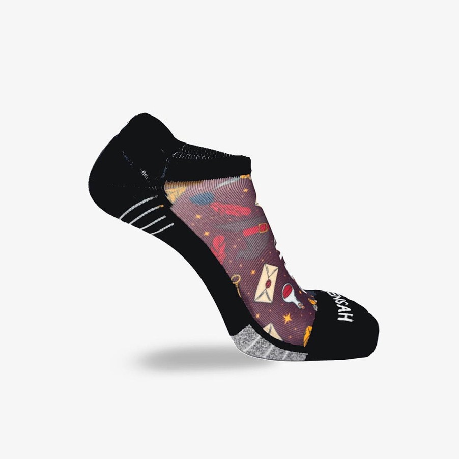 Men Zensah | Wizard Harry Vibes Running Socks (No Show) Brown