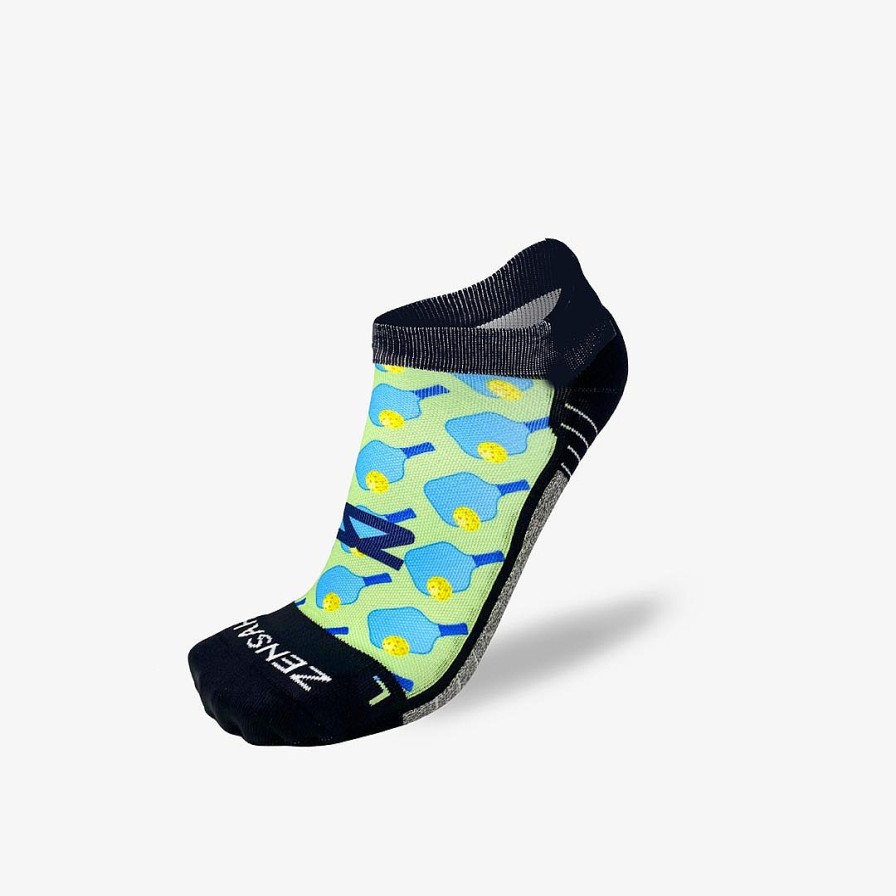 Men Zensah | Pickleball Running Socks (No Show) Mint