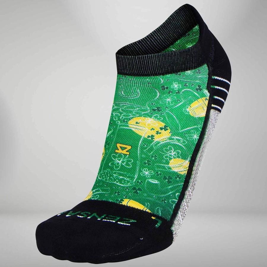 Men Zensah | St Patrick'S Doodle (No Show) Green