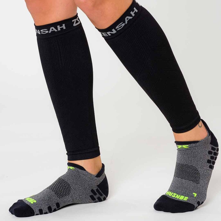 Women Zensah Compression Socks | 3D Dotted No-Show Running Sock