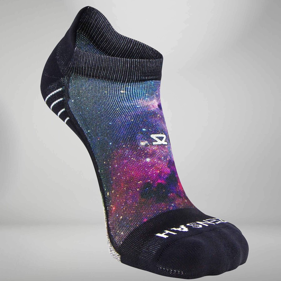 Limited Edition Zensah | Space Nebula Socks (No Show) Black-Purple